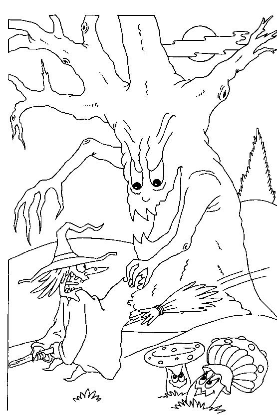 Plansa de colorat cu Halloween 29 85